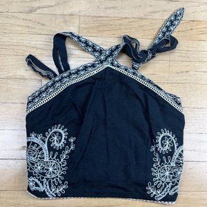 TigerLily Black and White Crop Top